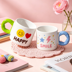 Taza de Cerámica Blanca para Sublimación, 6 Colores, Asa con Diseño Floral, Taza de Café, Personalizable con Foto, Logotipo, Impresión por Transferencia Térmica, Paquete al por Mayor - Product Image 2