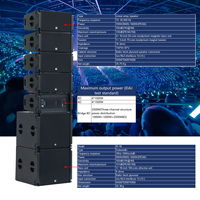 Sistema de Altavoces Line Array Activo Dual de 10 Pulgadas con Subwoofer de 18 Pulgadas, Altavoces de Audio con Imán de Neodimio, Equipo de Sonido para Iglesia