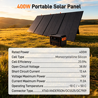 Station d'alimentation portable pliable LITESHIZI 400W OEM en gros avec panneaux solaires, étanche, pour camping, randonnée, chargeur multifonction