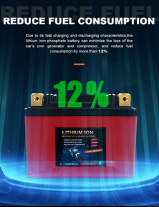 Yauneidak איכות מעולה 12a-bs 12.8v 10s 6ah אופנוע ליתיום חבילה עופרת אסיפה החלפת חומצה 3000 מחזורים 380cca - Product Image 4