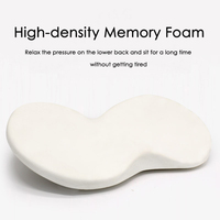 Coussin de siège ergonomique en mousse à mémoire de forme pour chauffeur de camion chaise de bureau extension de siège de voiture soutien lombaire oreiller soulagement des douleurs dorsales