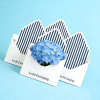 Décorations personnalisées pour mariage et anniversaire, fleurs pliées faites à la main, enveloppes pour bouquets, boîtes cadeaux imperméables