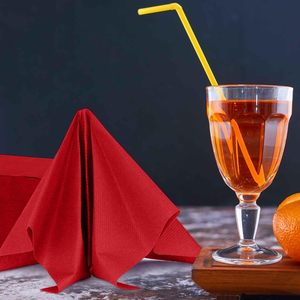 Serviettes en <span class=keywords><strong>papier</strong></span> personnalisées jetables pour boissons rouges, serviettes <span class=keywords><strong>de</strong></span> cocktail - Product Image 4