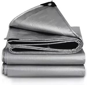 Bâche rectangulaire en HDPE tissé imperméable et anti-UV - Toile <span class=keywords><strong>d</strong></span>'<span class=keywords><strong>ombrage</strong></span> robuste pour camion/abri extérieur - Product Image 1
