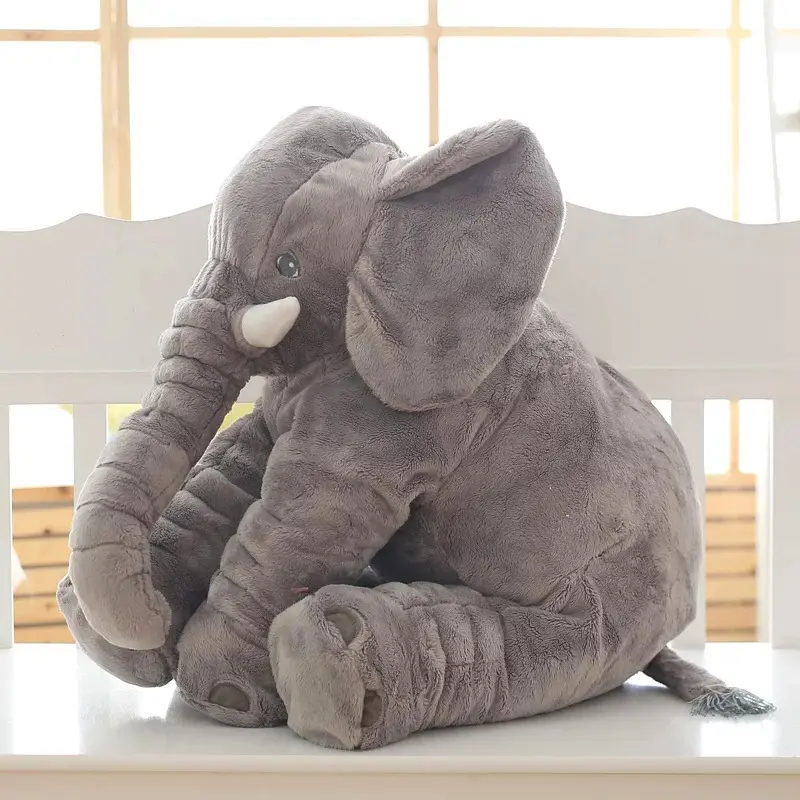 منفذ المصنع كبير الفيل تعانق أفخم لعبة 24 بوصة محشوة الحيوان للأطفال 2 إلى 13 سنة هدية عيد ميلاد