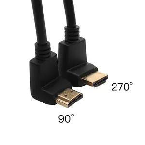 270 Degree Computer TV Monitor 4k cable video signal transmission cable with High Speed Supports 1080P 3D