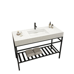 Lavabo da <span class=keywords><strong>Bagno</strong></span> in Pietra Artificiale con <span class=keywords><strong>Lavandino</strong></span> per Lavaggio Mani, Superficie Solida Colorata - Product Image 6