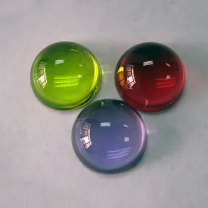 透明半水晶球风水装饰定制透明亚克力球