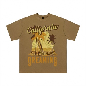 Verano colorido personalizado gráfico Dtg impreso Logo camiseta de gran tamaño camiseta Unisex - Product Image 1
