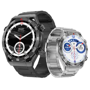 DTUltra Mate Smart Watch Herren Armbanduhr IP68 Wasserdicht BT Call Wireless Charging GPS Tracker Sport Smartwatch für Android IOS