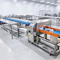 Détecteur de métaux alimentaires haute sensibilité pour boulangerie et transformation de viande, écran tactile numérique, prix usine