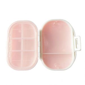 Nuevo Organizador de Pastillas Ecológico, Libre de BPA, de Fibra de Trigo, con 8 Compartimentos, Caja de Pastillas Mensual de Plástico - Product Image 4