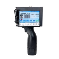 Imprimante à jet d'encre portable 12.7mm 0.5 pouces Date d'expiration portable Code à barres QRcode Machine à jet manuel Imprimante en bois à seau PP