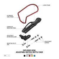 Support de bouteille réglable en alliage d'aluminium pour VTT et vélo de route, 5 couleurs, accessoire de cyclisme, porte-bouteille de vélo