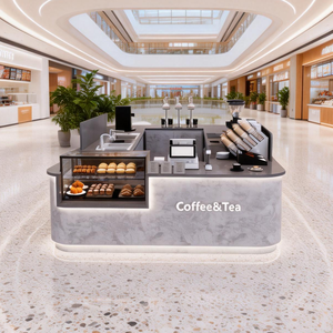 ออกแบบตกแต่งภายในร้านกาแฟ <span class=keywords><strong>3</strong></span> <span class=keywords><strong>มิติ</strong></span> ทันสมัย แบบกำหนดเอง  ปรับแต่งเคาน์เตอร์ร้านค้าในห้างสรรพสินค้า เคาน์เตอร์แคชเชียร์ - Product Image 3