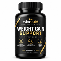 Comprimés de prise de poids riches en protéines Zvitahealth, marque privée, pour hommes adultes, favorisant la croissance musculaire, la force et l'endurance, complément alimentaire, 60 comprimés
