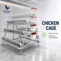 Cage à poulets commerciale automatique pour l'élevage de poules pondeuses et de poulets de chair, pour ferme avicole, galvanisée