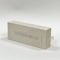 Peigne à tiroir de haute qualité en usine Boîtes d'emballage en papier rigide Boîte cadeau de brosse à cheveux à bas prix avec logo personnalisé