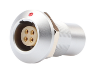 Conector hermético impermeable HHG de 4 pines, enchufe de montaje en panel, sellado IP67, directo de fábrica