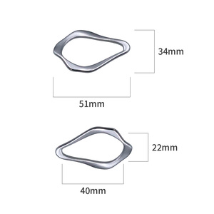 Heteroideusラウンドサークルバックル女性ファッションデザインベルトバックル下着ブラバックル下着アクセサリー - Product Image 5