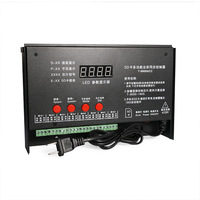 Contrôleur de bande lumineuse Dream Color JIUAN T-8000ACC 8 canaux de sortie programmable avec carte SD, métal, étanche, télécommande 100m, 5V 30W