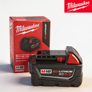 Milwaukee M18B5 M18 REDLITHIUM XC5.0 18V 5.0Ah Lithium-accu met LED-stroomindicator voor draadloze gereedschappen - Product Image 4