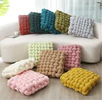 Oreiller de l'Europe du nord fil tricoté carré tissé coussin de chaise coussin de siège canapé dossier décorer baie vitrée coussin