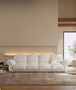 Juego de Sofás Seccionales Cuadrados Modernos, <span class=keywords><strong>Directo</strong></span> de Fábrica, Tela Lavable Extraíble, Patas de Madera con Altura Ajustable, Relleno de Esponja, para Sala de Estar - Product Image 2