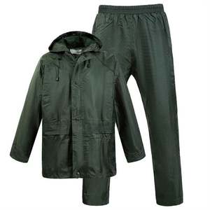 Capa táctica de camuflaje con estampado personalizado, abrigos de lluvia largos con bolsillo, impermeable para mujeres y hombres - Product Image 1