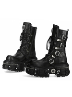 Bottes courtes en cuir noir pour hommes et filles, pour la course à moto, à semelle épaisse, antidérapantes et résistantes à l'usure