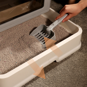 Litière pour chat, grand, entièrement fermée, anti-éclaboussures, toilette pliable, à récurer, livraison directe - Product Image 3