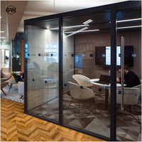 Cloisons de bureau insonorisées en aluminium, design moderne, construction durable et écologique, isolation acoustique 45 dB pour les écoles