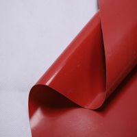 Tissu en fibre de verre revêtu de silicone-résistant à la chaleur résistant au feu ignifuge à haute température0.39