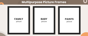 Cadre photo 8x10 sans passe-partout, <span class=keywords><strong>collage</strong></span> de plusieurs cadres pour table ou mur, noir - Product Image 2