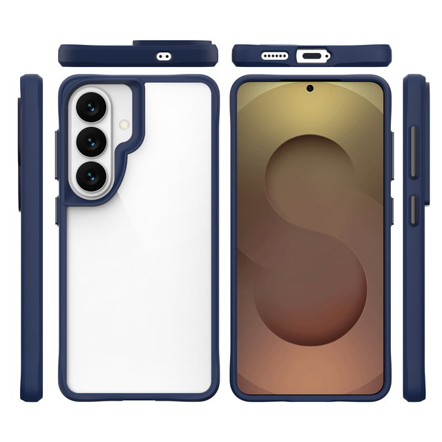 Kaou for S26 Ultra Mobile Phone Case Transparent Shockproof Air Cushion TPU+PC 5G Hard PC for Plus