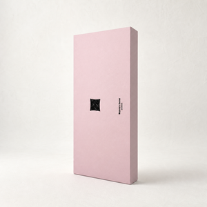 <b>Pink</b> Rigid Cosmetic <b>Box</b> with Embossed Logo and Sponge Liner for Perfume Vials Set - Product Image 2