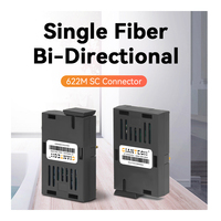 Transceptor de Fibra Óptica SONET/SDH BIDI GIANTECH 1x9 PECL 622M SC 1310/1550nm 20KM de Alto Rendimiento y Baja Latencia con 3 Años de Garantía