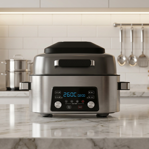 Four à Friture Sans Huile et Grille-Pain 3.1-4.0L en Acier Inoxydable, Contrôle Numérique, Multifonction, Électrique Domestique, Forme Ronde - Product Image 3