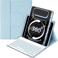 Étui magnétique détachable avec clavier sans fil 360° pour tablette Honor MatePad 10.4 V6/V7-10.4 °   Housse de protection rotative