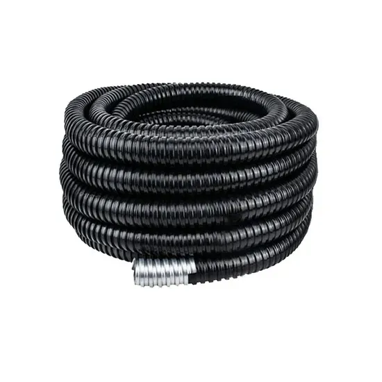 Black PVC Coated Steel Flexible Conduit for Protecting Cables 16mm/25mm Sizes ISO9001 Certified 5V/12V Intelligent Automation