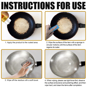 ครีมขัดโลหะออกไซด์ช่วยขจัดคราบสนิมออกได้อย่างรวดเร็วไม่จำเป็นต้องใช้ bleachammonia - Product Image 4