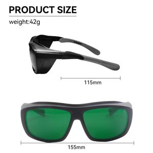 نظارات أمان بالليزر الأحمر 632.8nm نظارات أمان بالليزر الخضراء KTP HeNe 594nm Safeti واقية بالليزر - Product Image 5