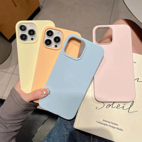 Accessoires Étui de téléphone en silicone liquide original antichoc pour iPhone 3D 13pro 11 12 13 14 15 Plus Pro Max