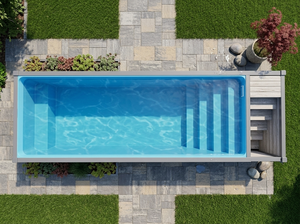<span class=keywords><strong>Piscine</strong></span> hors sol portable en conteneur 5,8m x 2,2m x 1,4m pour usage domestique - Product Image 3