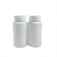 Boîte de 60cc en plastique PET pour médicaments en poudre, vitamines, capsules, comprimés, pilules, avec bouchon à vis et impression sérigraphiée