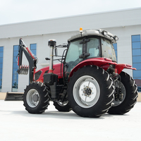 Tracteur à roues hydraulique Euro 5 à prix avantageux, tout-terrain, 180 CV, tracteur agricole pour le labour, le semis, 4x4, tracteur diesel