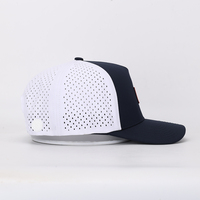 Logo personnalisé OEM Casquette en caoutchouc imperméable à 5 panneaux pour le sport Casquette à boutons-pression pour golf Motif de lettres Tissu commun