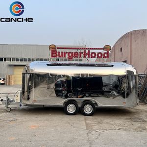 Camion de restauration entièrement équipé en acier inoxydable, chariot de restauration de hot-dogs, remorque de restauration personnalisable, cuisine de restaurant complète - Product Image 4