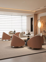 Ensemble table et chaises de négociation nordique pour bureau, hall d'hôtel, réception, canapé de salon, fauteuil de loisirs pour usage domestique