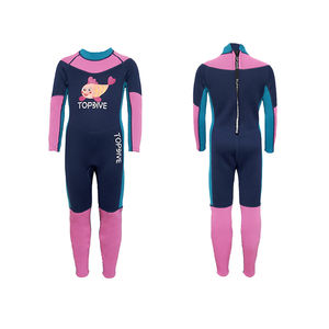 Combinaison rose une pièce à manches longues pour filles personnalisée combinaisons pour enfants combinaison <span class=keywords><strong>de</strong></span> plongée en néoprène pour enfants - Product Image 1